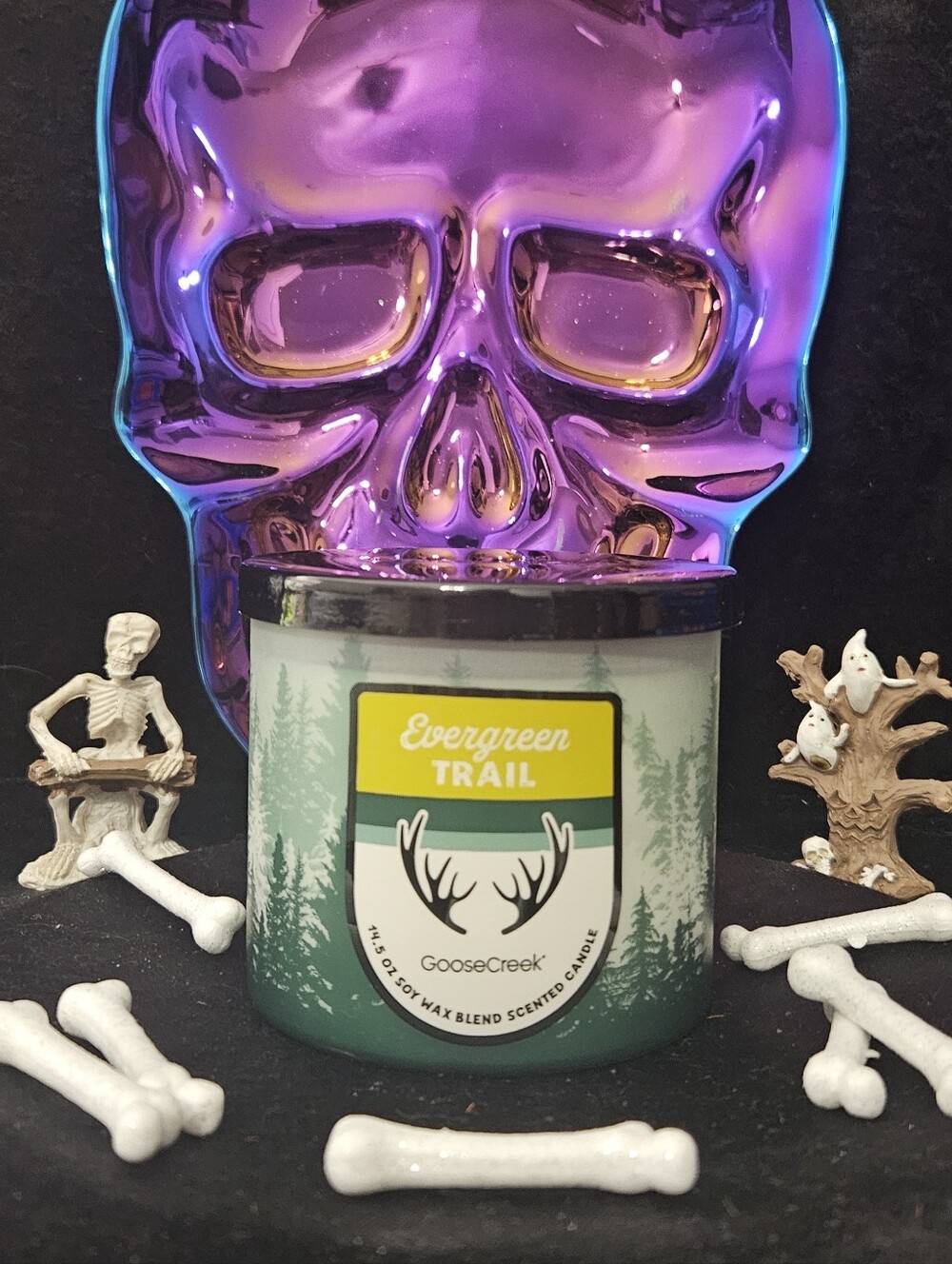 NWT Goose Creek Evergreen Trail 3-wick Candle - Green, White